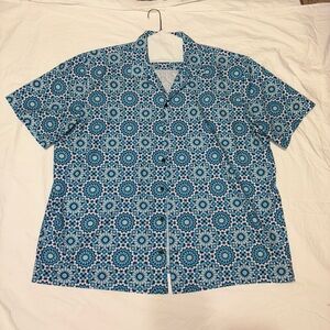 Crown & Ivy Men’s Short Sleeve Shirt - XXL